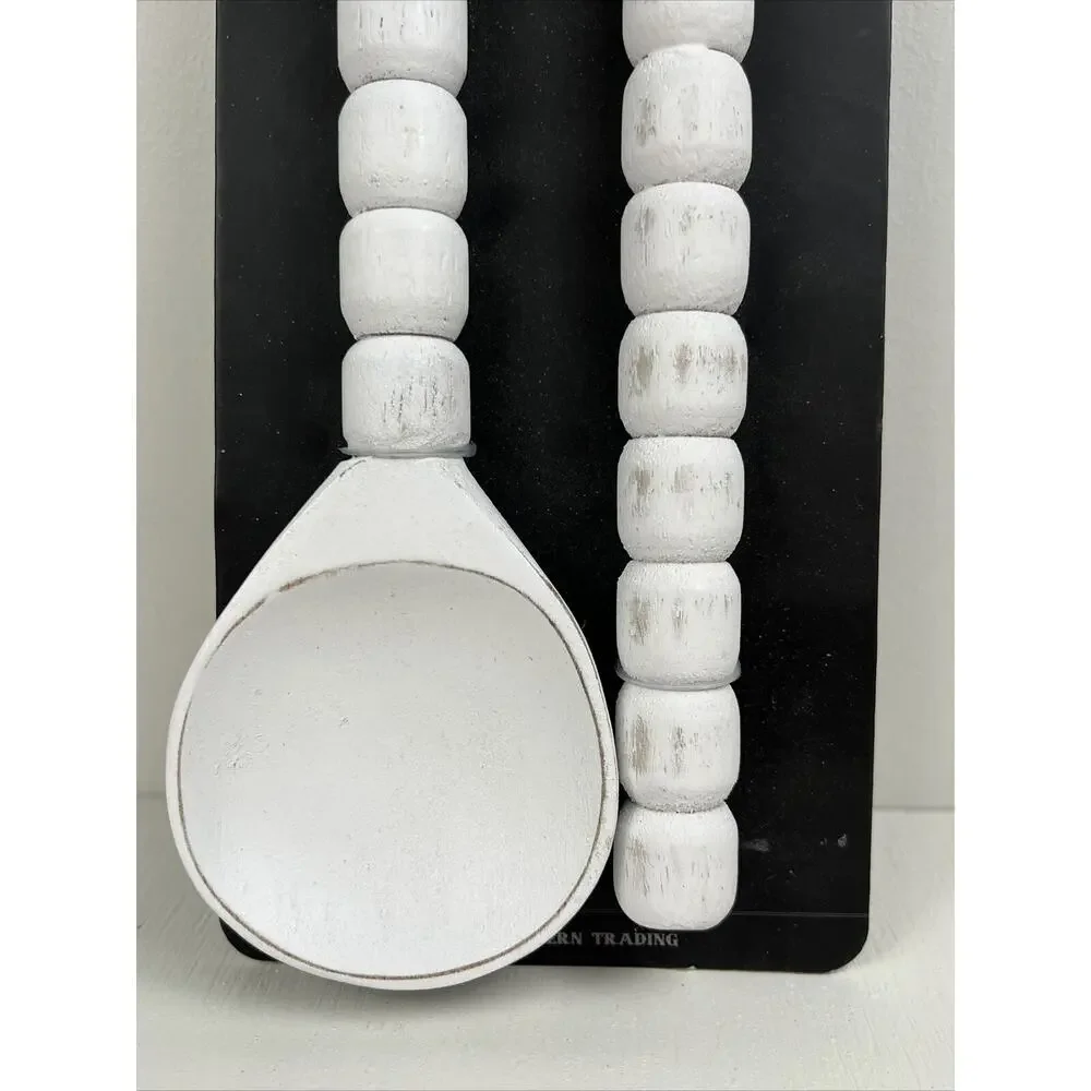 Fiddle + Fern Beaded Wooden Salad‎ Servers 12